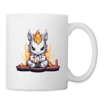 Kartenhäschen im Feuerkranz - Tasse - Weiß - Rechts