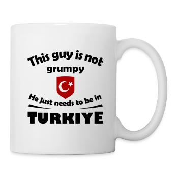 Türkische Schildemblem Mondstern - Tasse - Weiß - Rechts