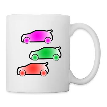 Automobiles - Mug blanc - blanc - Droite