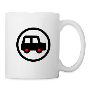 Voiture - Mug blanc - blanc - Droite