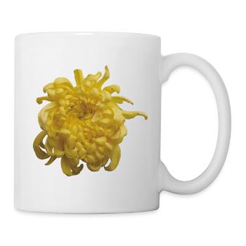 Vibrant_Yellow_Chrysanthemum_Flower - Mug - white - Right
