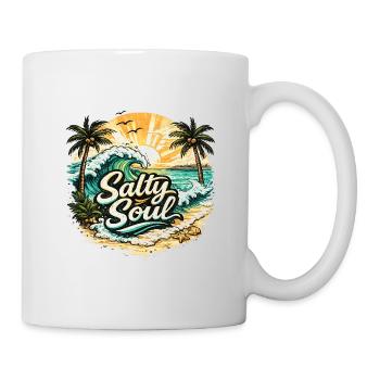 Salty Soul Beach Shirt - Mug - white - Right