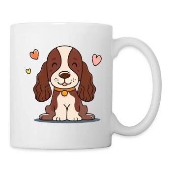 Puppy with fuzzy ears (chibi comic) - Mug - white - Right
