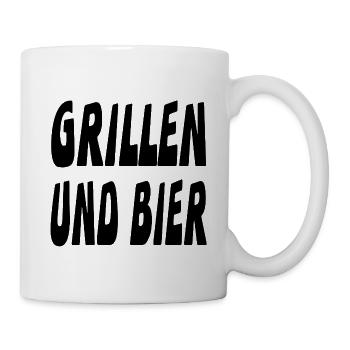 Grillen - Tasse - Weiß - Rechts