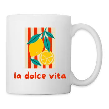 La dolce vita - Tasse - Weiß - Rechts