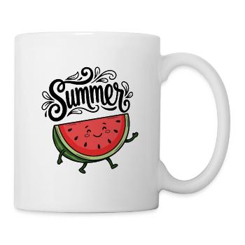 été - Mug blanc - blanc - Droite