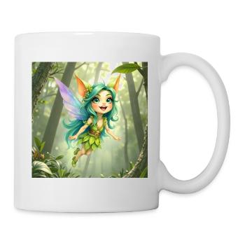 Fée de la Forêt d’Émeraude - Mug blanc - blanc - Droite
