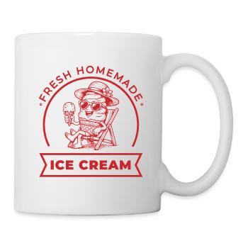 Fresh Homemade im Liegestuhl - Tasse - Weiß - Rechts