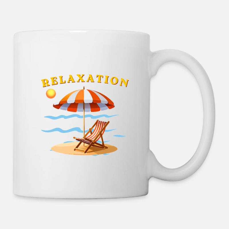 Relaxation – Summer Beach Vibes - Mug - white