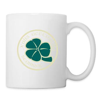 Trèfle Beige Vert Fleur de la Saint-Patrick - Mug blanc - blanc - Droite