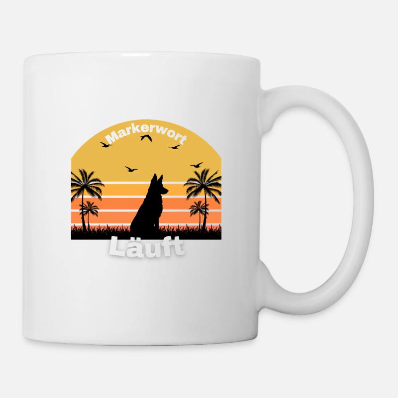 Exécution de mots de repère - Mug blanc - blanc