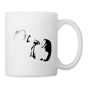 bubble shot - Mug - white - Right