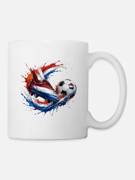 Fußball - Niederlande - Tasse - Weiß