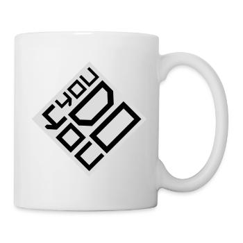 Tu fais ton drôle Confiance en toi Logo de la liberté - Mug blanc - blanc - Droite