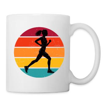 Idée de cadeau pour la course à pied pour un amateur de course - Mug blanc - blanc - Droite