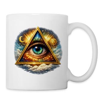 Cosmic Eye in Triangle - Mug - white - Right