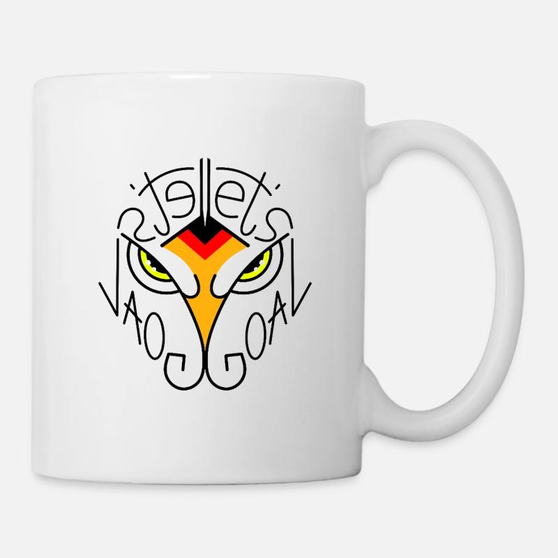 Let's Goal Adler Fanwappen - Tasse - Weiß
