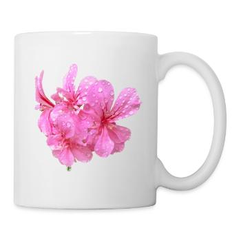 Vibrant_Pink_Geranium_Flowers - Mug blanc - blanc - Droite