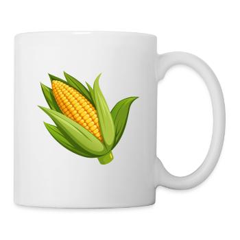 Maïs en épi - Mug blanc - blanc - Droite