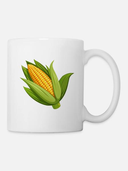 Maiskolben - Tasse - Weiß