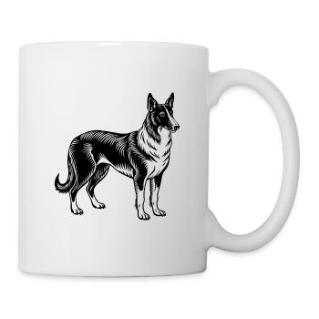 Hund - Tasse - Weiß - Rechts