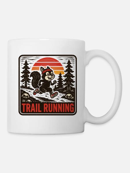 Trailrunning - Tasse - Weiß