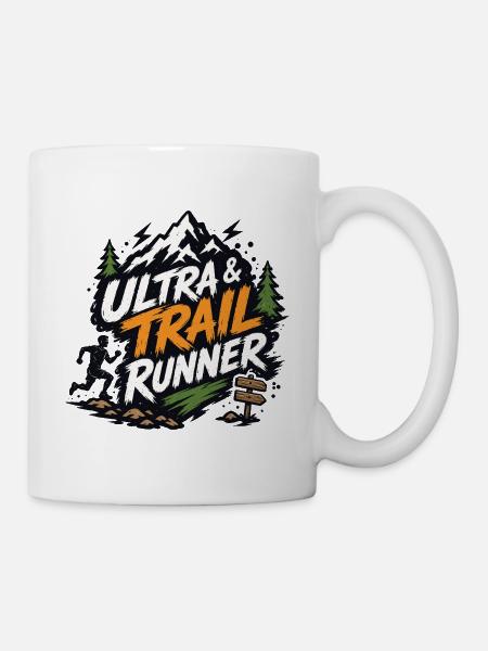 Ultra- und Trailrunner - Tasse - Weiß