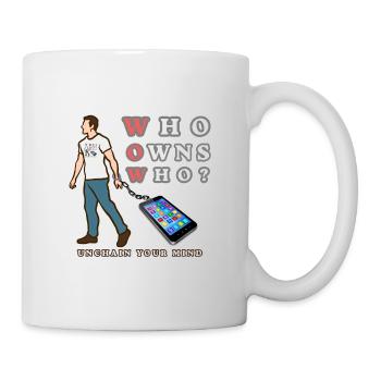 Qui possède qui ? Détache ton esprit - Mug blanc - blanc - Droite
