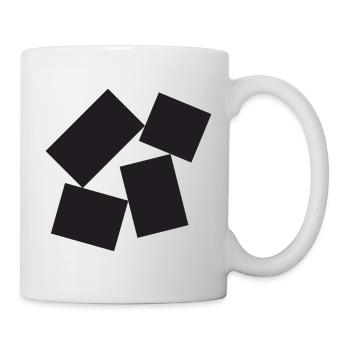 Noir Quartet Abstract Squares - Mug - white - Right