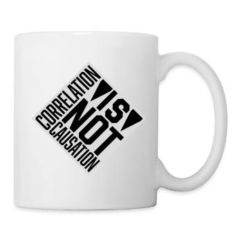 Correlation Is Not Causation Nerd Science - Mug - white - Right