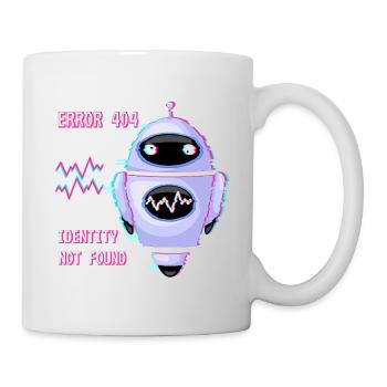 ERREUR 404 : Identité non trouvée - Mug blanc - blanc - Droite