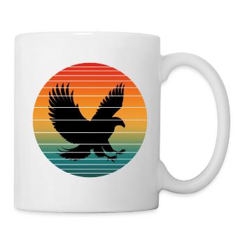 Vintage Eagle - Tasse - Weiß - Rechts