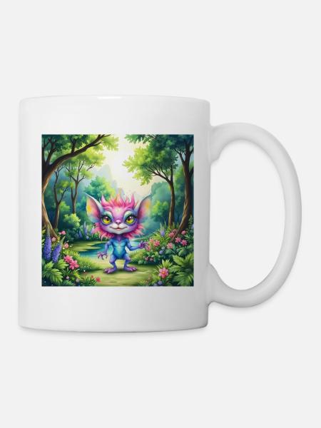 Leuchtendes Wesen des Waldes - Tasse - Weiß