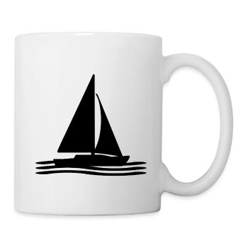 Voile - Mug blanc - blanc - Droite
