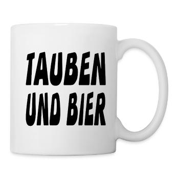 Tauben - Tasse - Weiß - Rechts