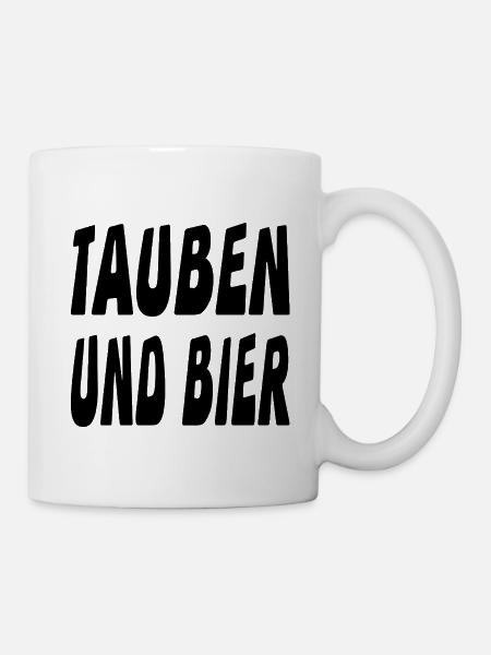 Tauben - Tasse - Weiß