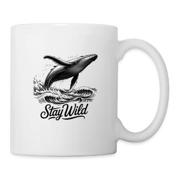 Reste baleine sauvage Baleine à bosse Océan - Mug blanc - blanc - Droite