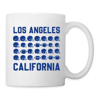 Motifs du football américain californien à Los Angeles - Mug blanc - blanc - Droite