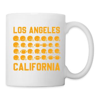 LA California Helm-Grid - Tasse - Weiß - Rechts
