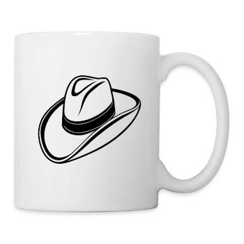 Cowboy hat - Mug - white - Right