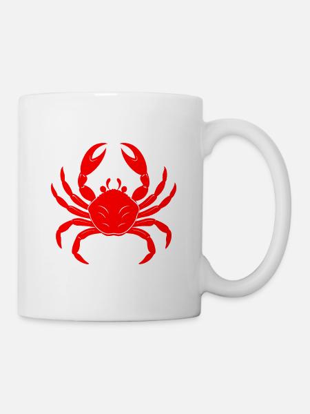 Krabbe - Tasse - Weiß