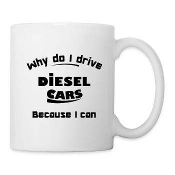 Verbrenner und Diesel Autos - Tasse - Weiß - Rechts