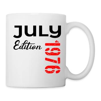 50e anniversaire juillet 1976 - Mug blanc - blanc - Droite
