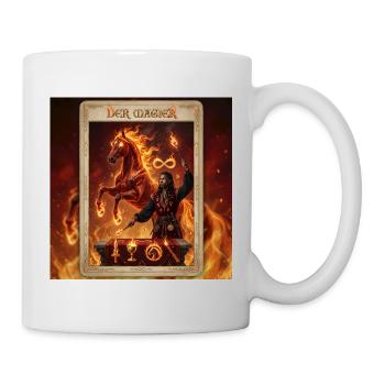 Feuriges Pferd, der Magier - Tasse - Weiß - Rechts