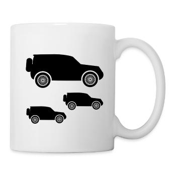 Automobiles - Mug blanc - blanc - Droite