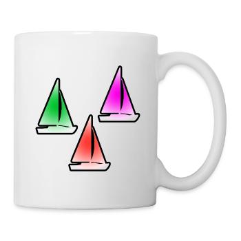 Voile - Mug blanc - blanc - Droite