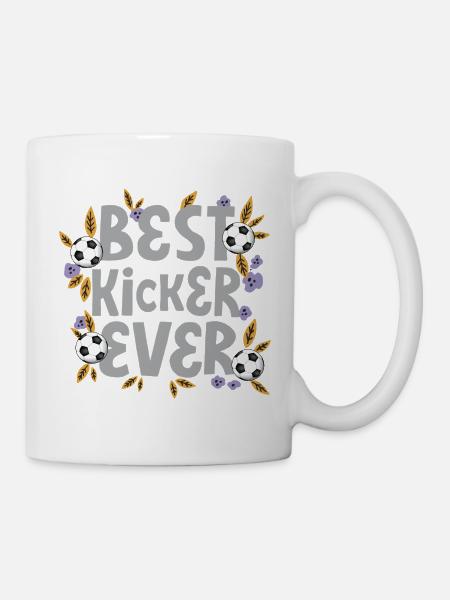 Best Kicker Ever – Fußball - Tasse - Weiß