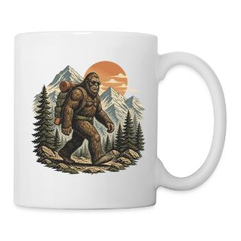 Bigfoot Berg Wanderer - Tasse - Weiß - Rechts