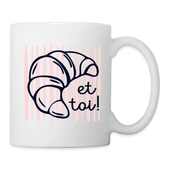 Croissant et toi - Mug blanc - blanc - Droite