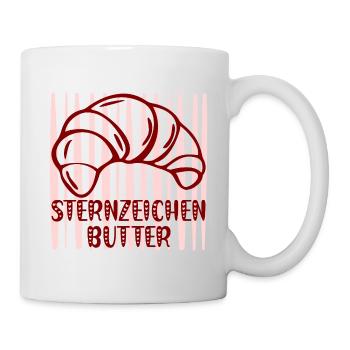 Sternzeichen Butter Croissants - Tasse - Weiß - Rechts